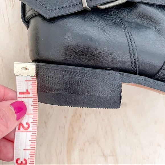 Rare style - Sendra leather boots with straps with buckle & rivets, size 7.5 - Picture 9 of 13